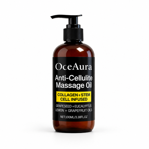 Cupping and massage slip oil, front view